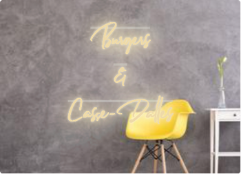 Custom text: Burgers 
&
Casse-Dalles