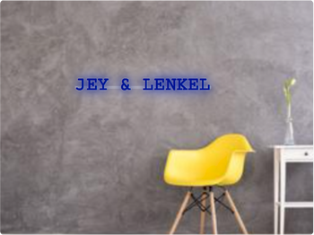 Custom text: JEY & LENKEL