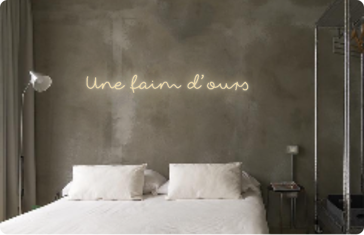 Custom text: Une faim d