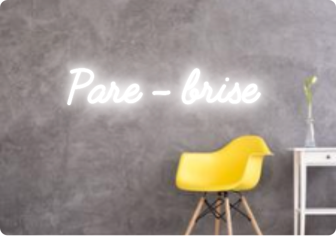 Custom text: Pare - brise