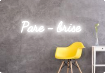 Custom text: Pare - brise