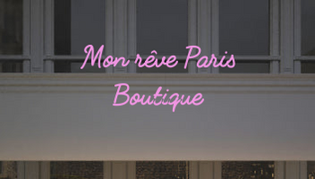 Custom text: Mon rêve Paris
Boutique
