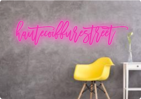 Custom text: hautecoiffurestreet