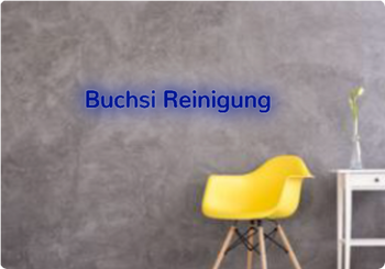 Custom text: Buchsi Reinigung