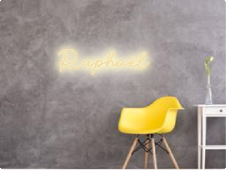 Custom text: Raphaël