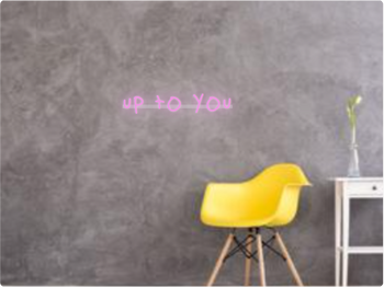 Custom text: up to you