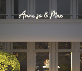 Custom text: Anne so & Max