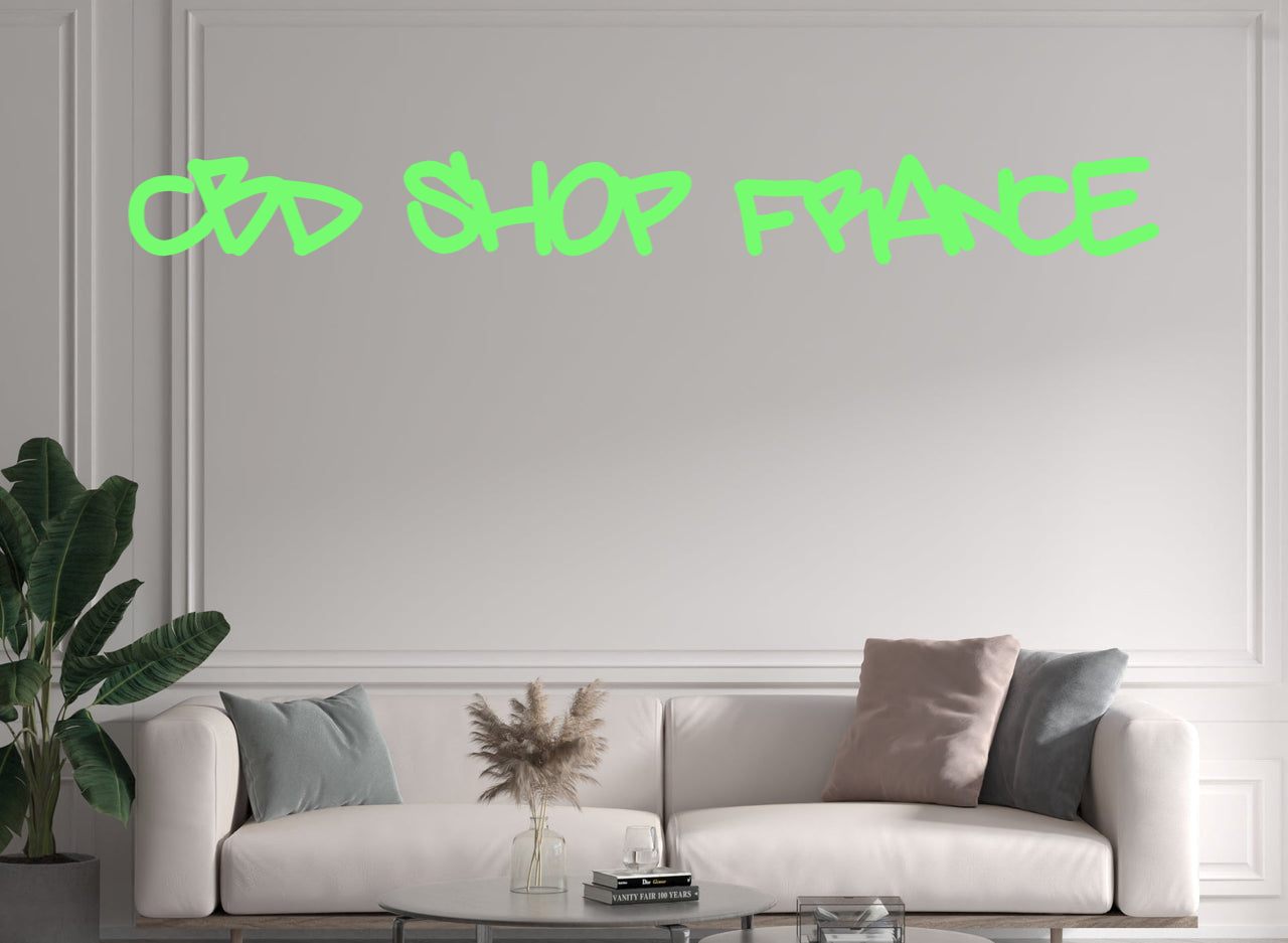 Custom text: CBD SHOP FRANCE