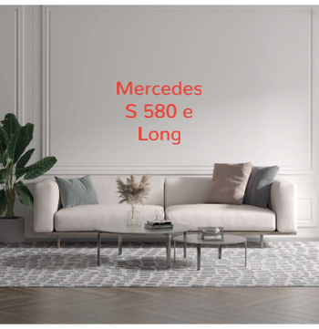 Custom text: Mercedes
S 580 e
Long