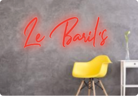 Custom text: Le Baril