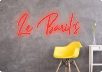 Custom text: Le Baril