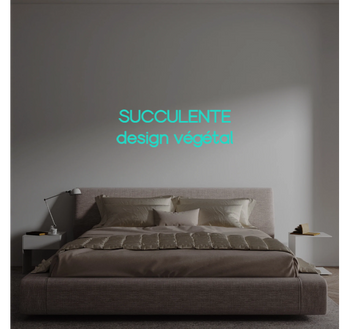 Custom text: SUCCULENTE
design végétal