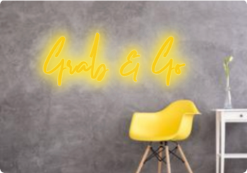 Custom text: Grab & Go