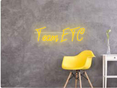 Custom text: Team ETC