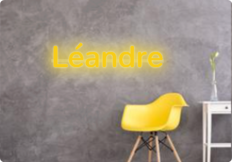 Custom text: Léandre