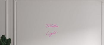 Custom text: Toilettes
Light