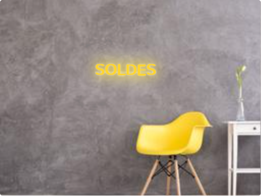 Custom text: SOLDES