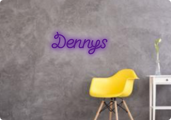 Custom text: Dennys