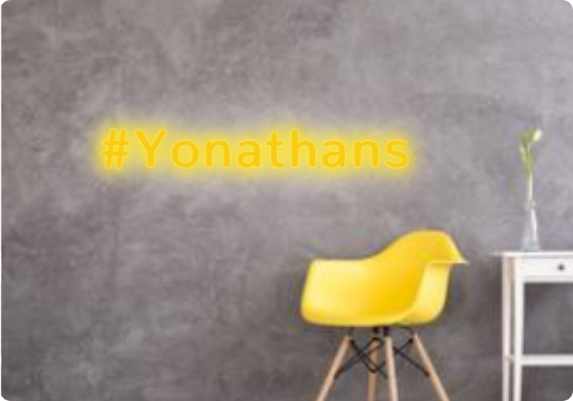 Custom text: #Yonathans