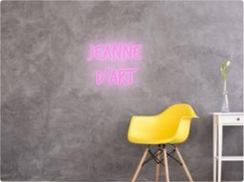 Custom text: Jeanne 
d