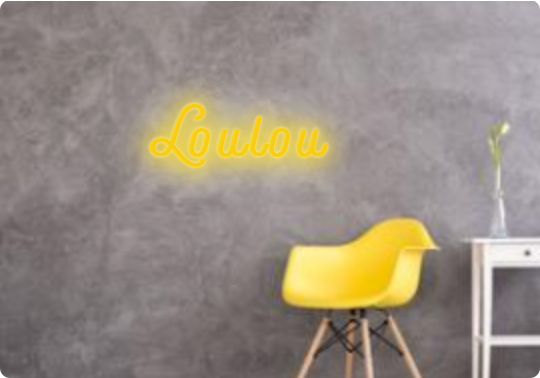 Custom text: Loulou