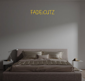 Custom text: FADE&CUTZ