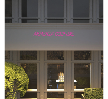 Custom text: ARMENIA COIFURE