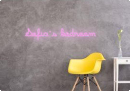Custom text: Sofia’s bedroom