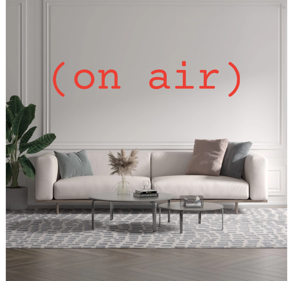 Custom text: (on air)