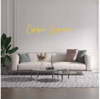 Custom text: Ombré Lumière
