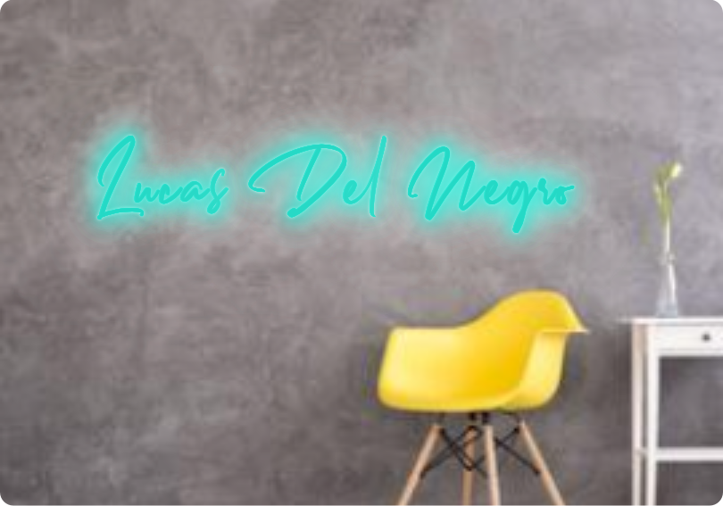 Custom text: Lucas Del Negro