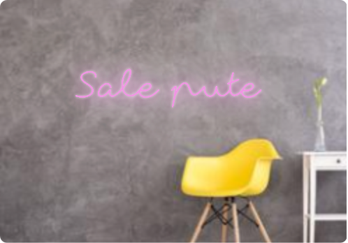 Custom text: Sale pute