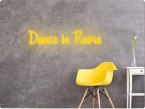 Custom text: Dance in Roma