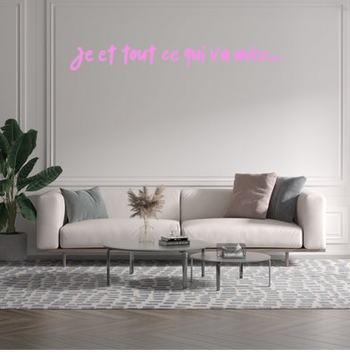 Custom text: Je et tout ce qui va avec...