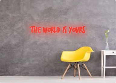 Custom order: THE WORLD IS YOURS