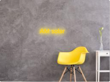 Custom text: AM solar