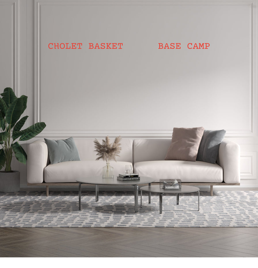 Custom text: CHOLET BASKET      BASE CAMP