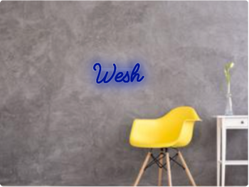 Custom text: Wesh