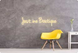 Custom text: Just...ine Boutique