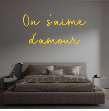 Custom text: On  s