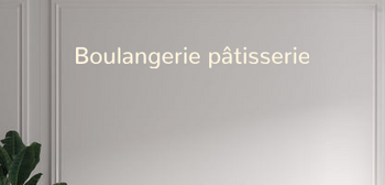 Custom text: Boulangerie pâtisserie