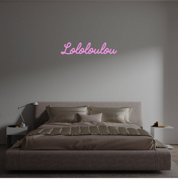 Custom text: Lololoulou