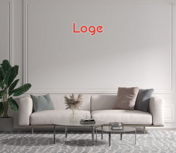 Custom text: Loge