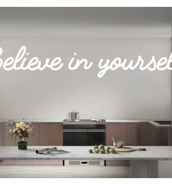 Custom text: Believe in yourself