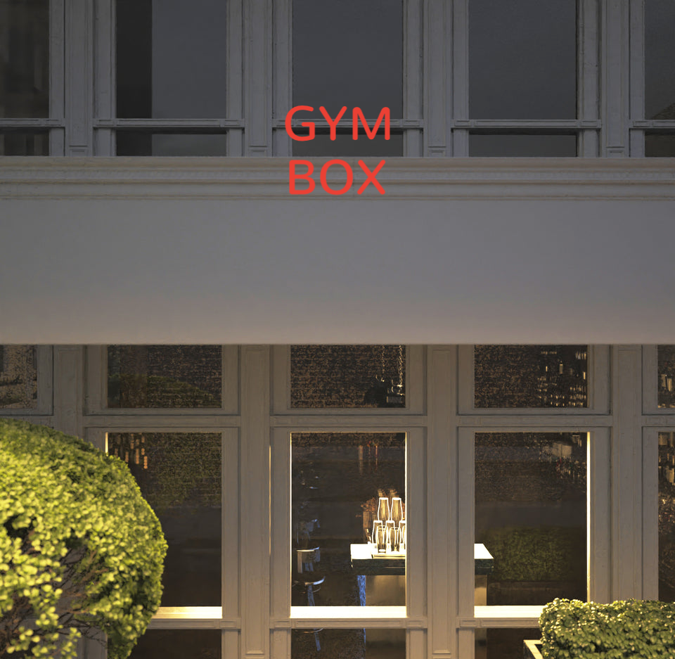 Custom text: GYM
BOX