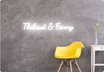 Custom text: Thibaut & Fanny