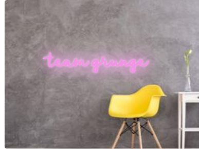 Custom text: team grunge