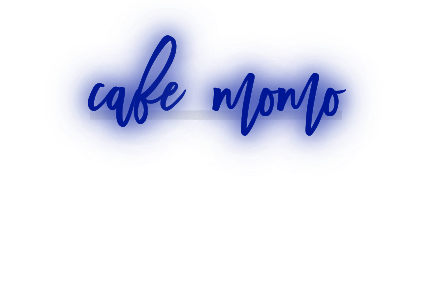 Custom text: cafe momo