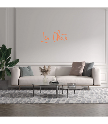 Custom text: Les Chats