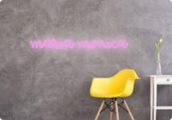 Custom text: maria monica